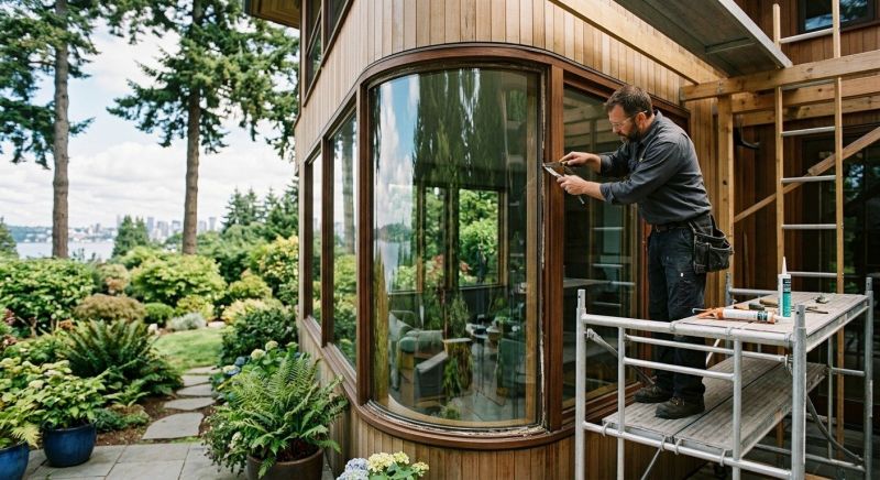 Curved Window Repair in Alpharetta, GA